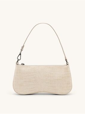 JW Pei Eva Shoulder Handbag - Ivory Croc